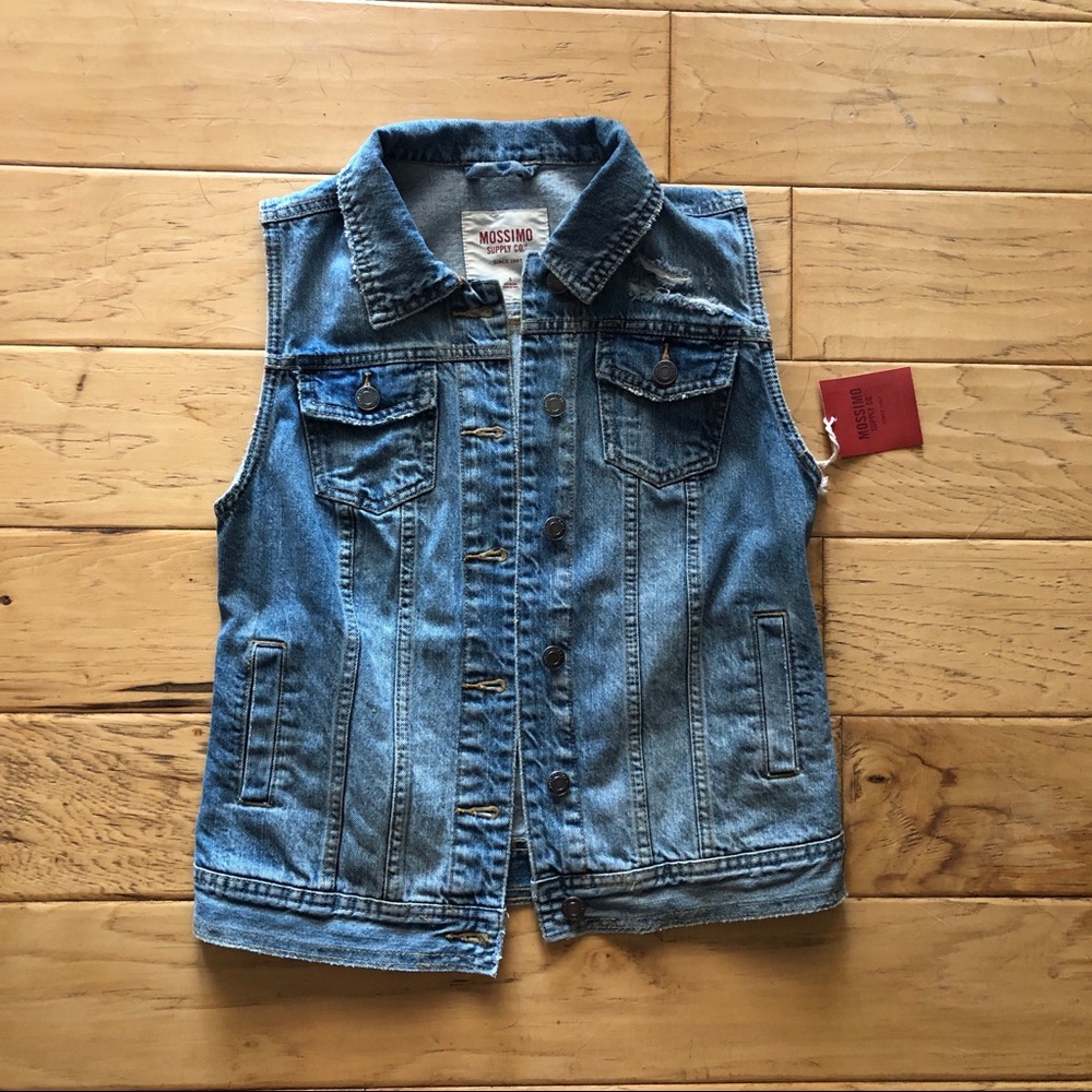 NWT Denim Jean Vest